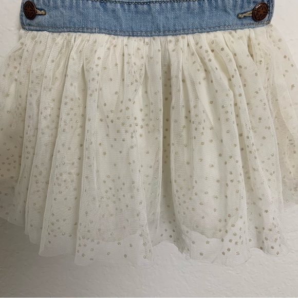 Oshkosh B’gosh Denim Tutu Overalls dress baby 2T - Picture 5 of 14